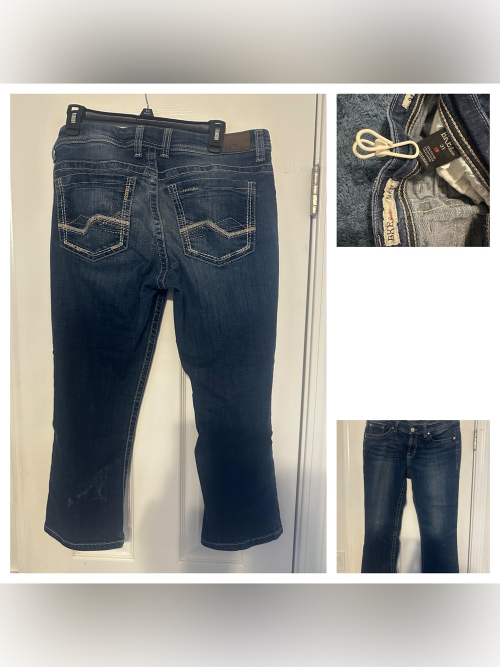 BKE Women's Dark Indigo Bootcut Jeans